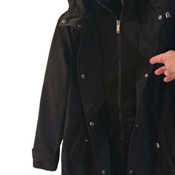 Quilted Hooded Trench Coat water and rain resistant Ladies Small - Picture 2 of 12